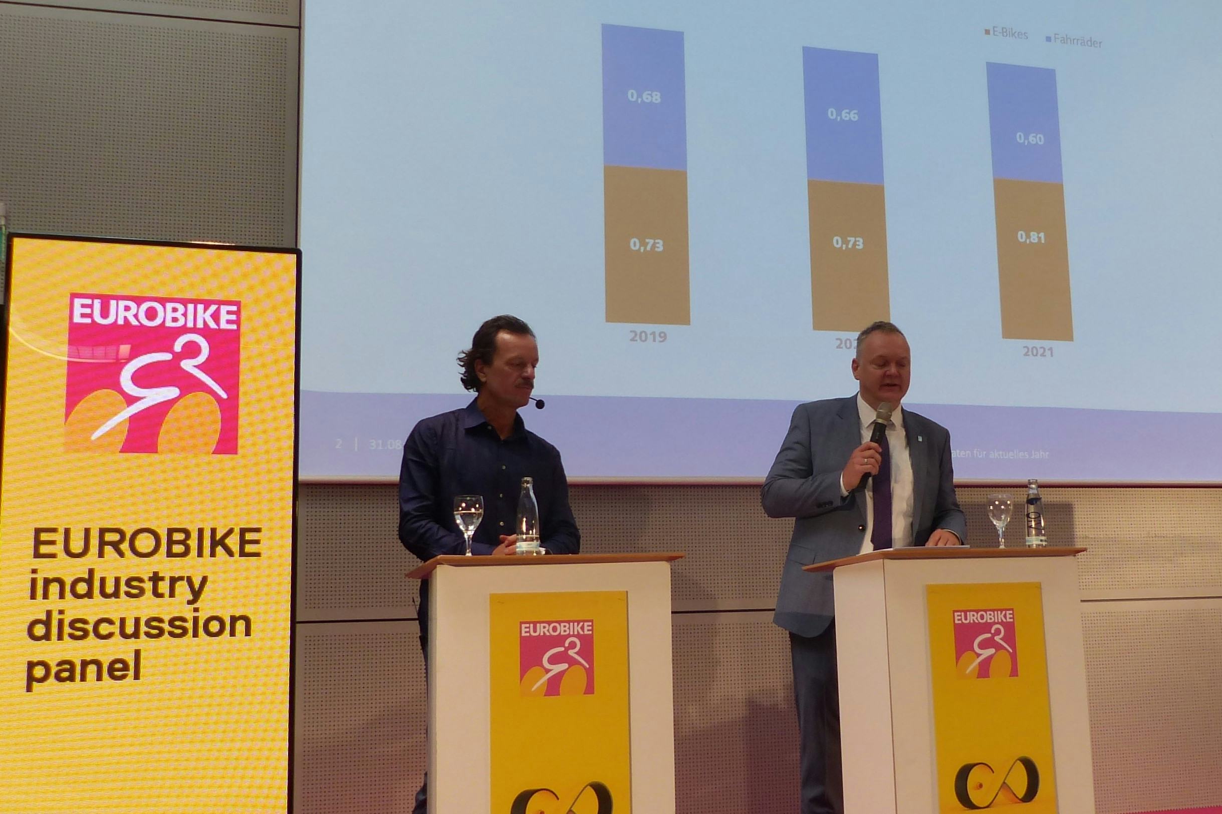 “If a higher domestic supply had been available, we estimate that it would have been possible to sell significantly more bicycles as well as e-bikes,” said ZIV Director Burkhard Stork (right). – Photo Bike Europe