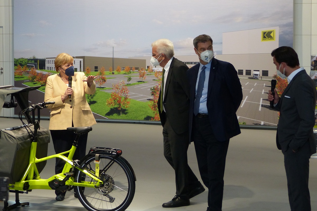 German Chancellor Merkel visits Kettler 