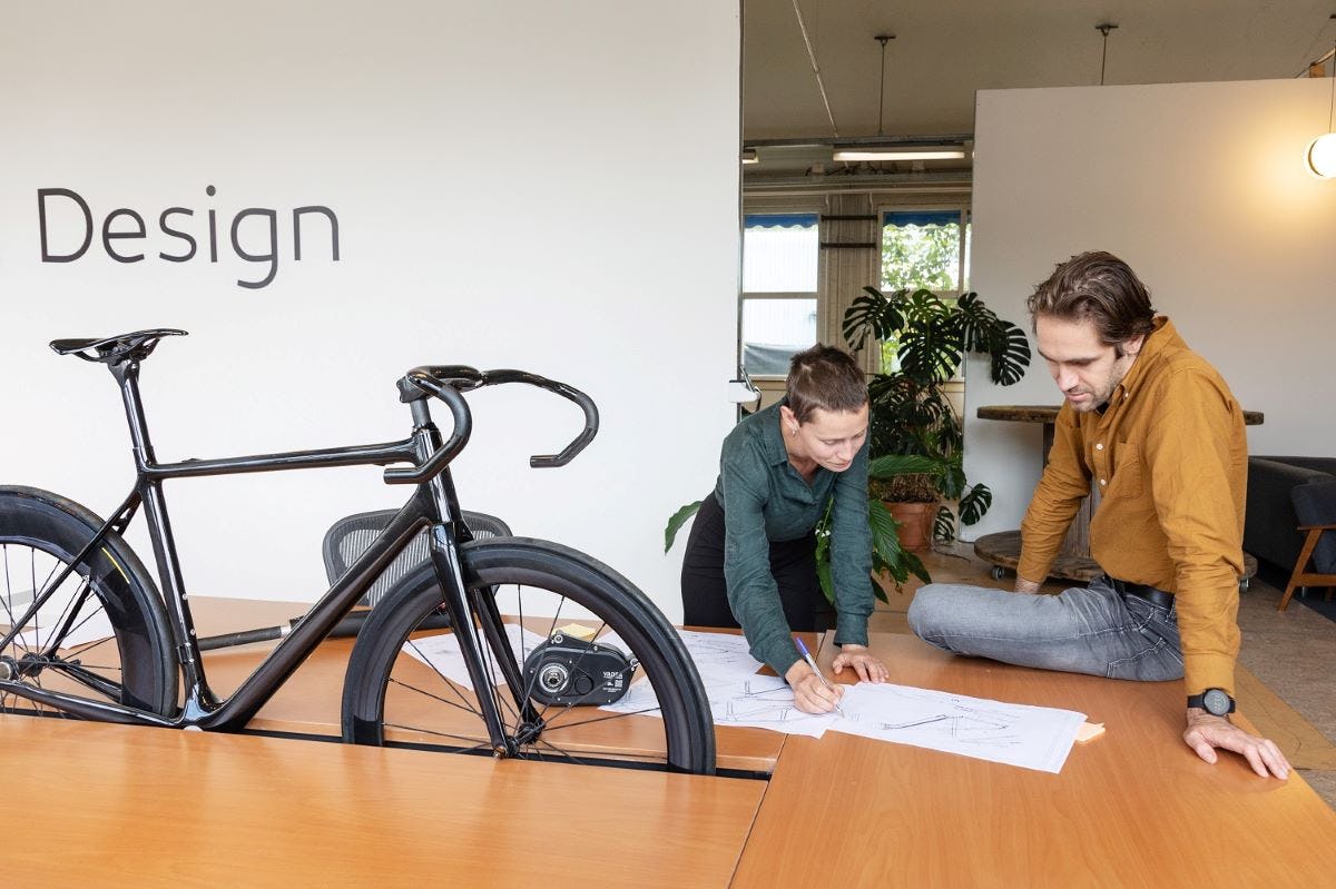 Vroegh design sees that current market developments are strengthening the aesthetic possibilities of a bicycle. – Photos Herbert Wiggerman
