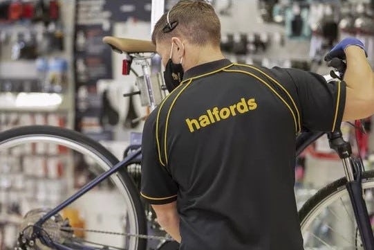 Halfords has seen sales of e-bikes, e-scooters and accessories grow by more than 140% compared to pre-corona. – Photo Halfords