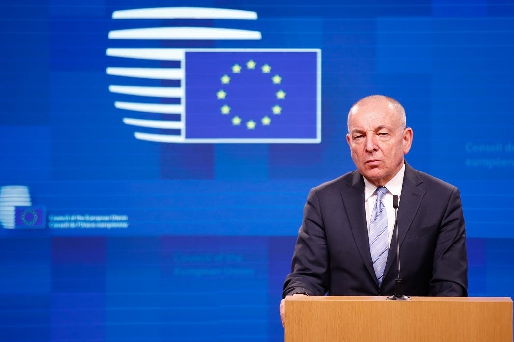 Andrej Šircelj, the Slovenian minister of finance announcing the adoption of the general approach on updating rules for reduced value-added-tax rates. – Photo EU