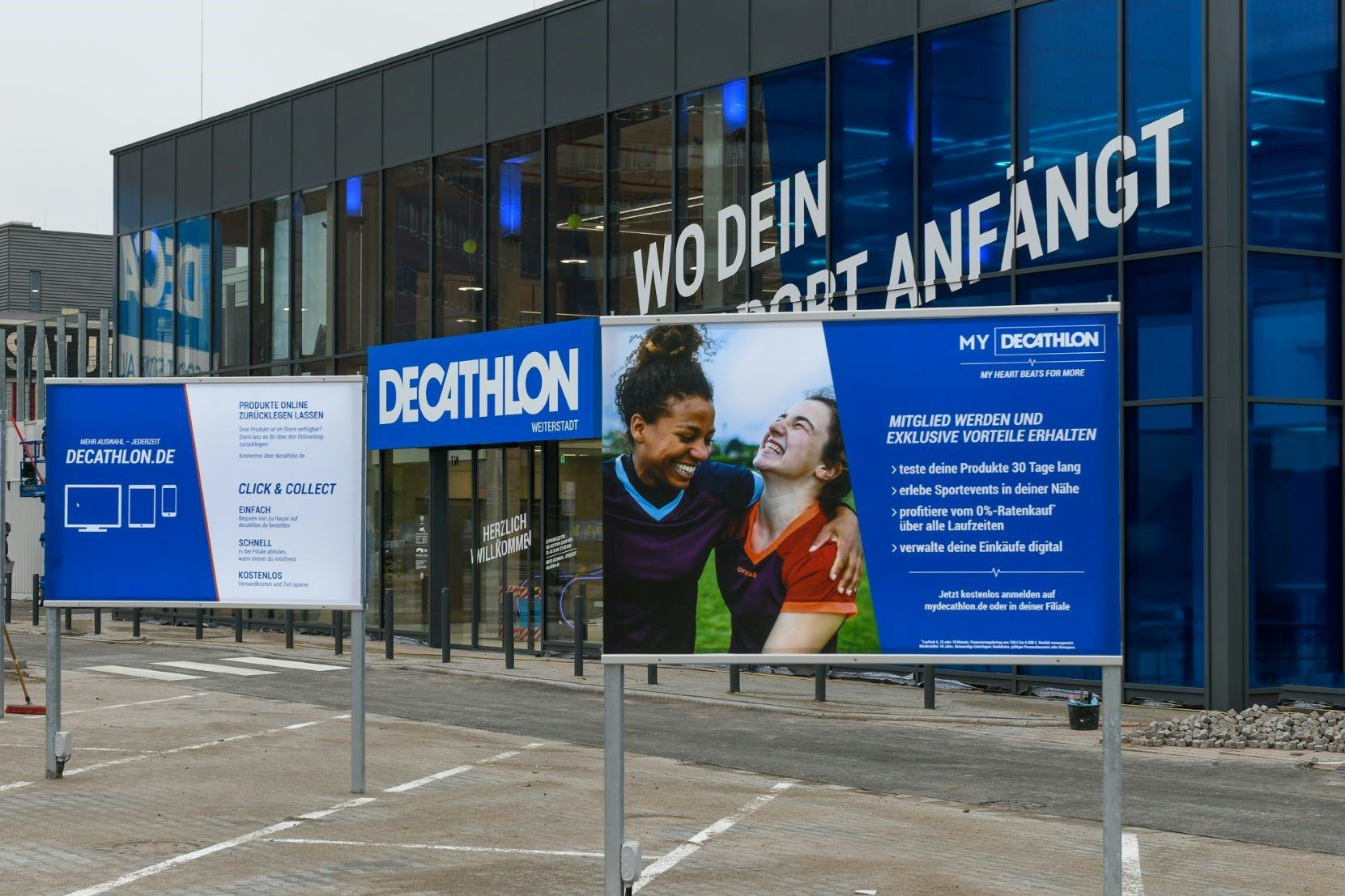 60% of the new sales record came from store purchases, with e-commerce accounting for 40%. - Photo Decathlon Germany