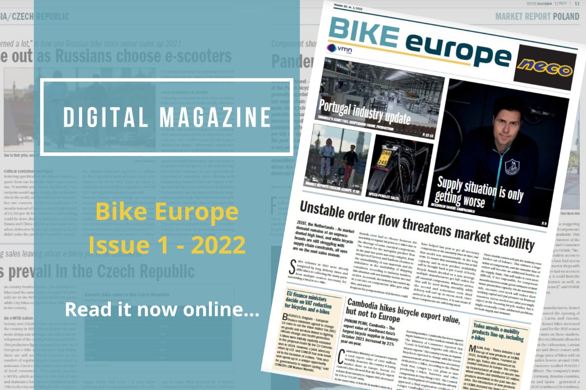 Bike Europe issue 1/2022 available online now
