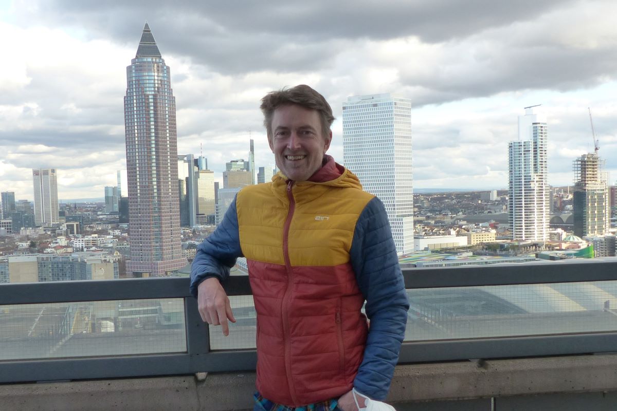 Eurobike展會經理Stefan Reisinger歡迎產業到訪Frankfurt。照片來源／Bike Europe