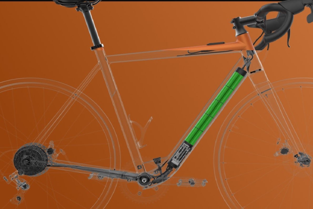 All components of the system are concealed in the bike frame to make an e-bike look like a regular bike. - Photo Hyena