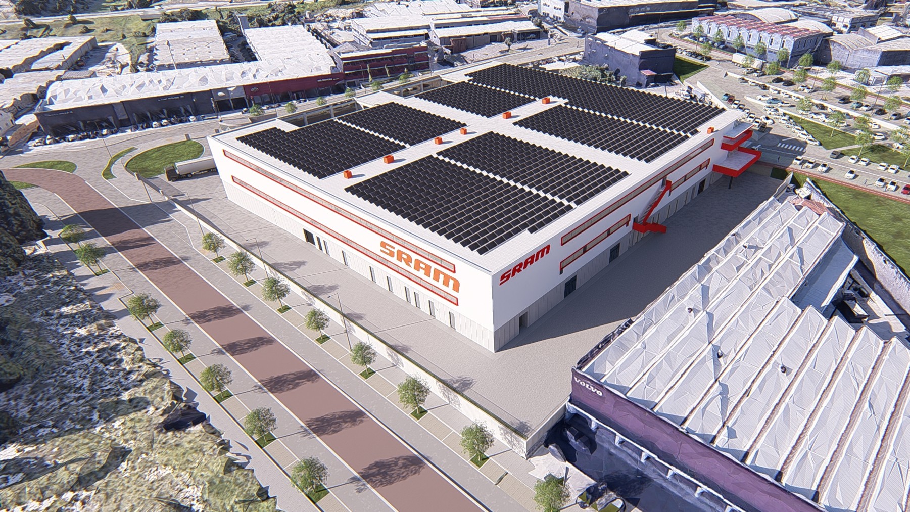 The purpose-built 25,000 square-meter facility will bring SRAM’s full manufacturing capability to Europe. – Photo SRAM