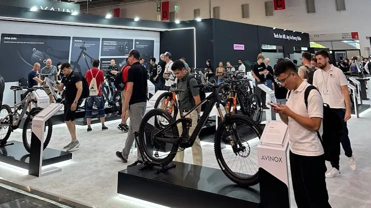For the third-year running, Avinox was one of the biggest talking points of Eurobike. This year marked a step inside the halls, with a prominent position in Hall 12. - Photos Bike Europe