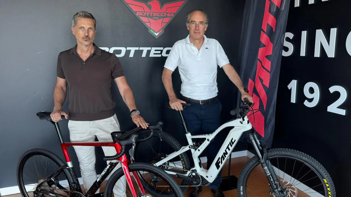Nicola Baggio (left), Head of the Cycling Business Unit at Fantic Group and Costantino Sambuy (right), CEO of Fantic Group are eyewing expansion beyond Italy as the group forms synergies within its cycling business unit. – Photo Fantic Group