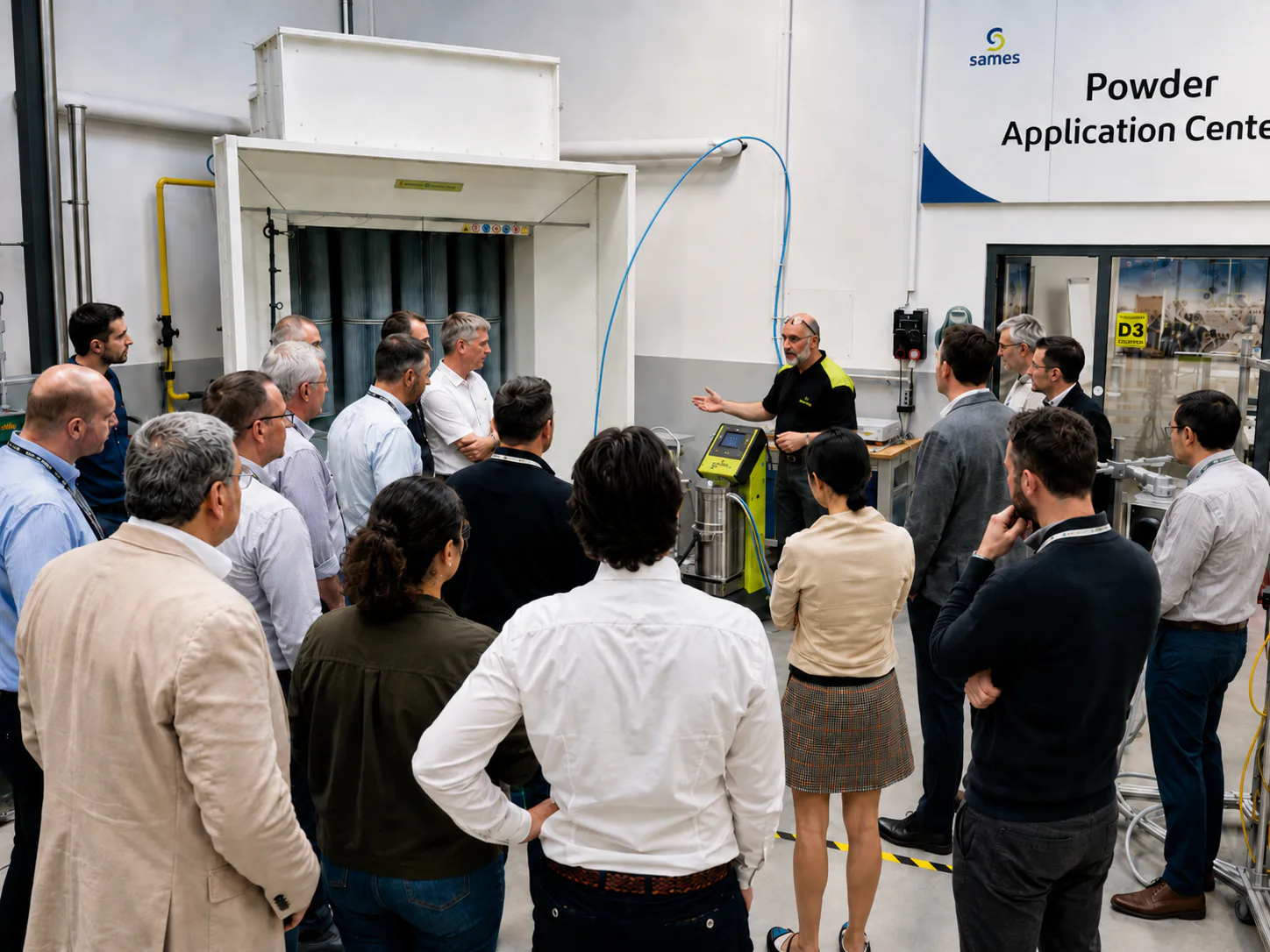For Sames, personal collaboration continues through technical support, process optimisation and training.