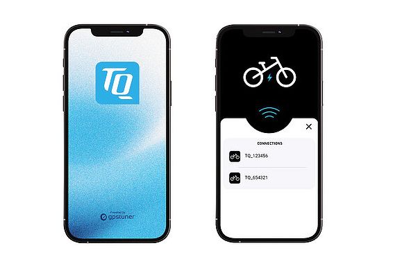 The TQ E-Bike app allows riders to connect to their e-bike and install software updates via Bluetooth.